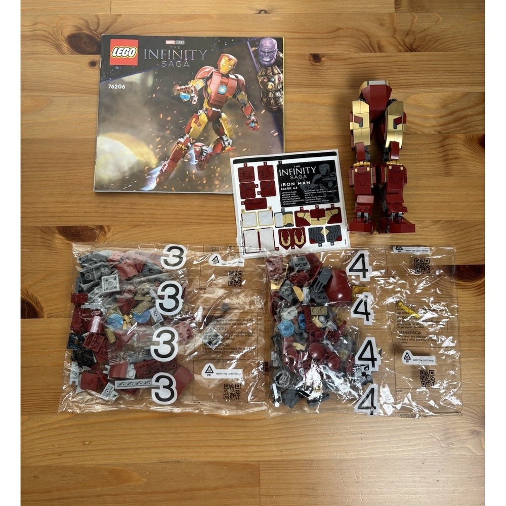 LEGO Marvel Infinity Iron Man Figure 76206 Complete